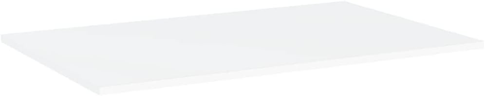 Floating Shelves 4-Pack White 31.5x31.5x0.6 in Wall-Mounted Matte Engineered Wood Book Shelf Set for Living Room Bedroom Office Decor