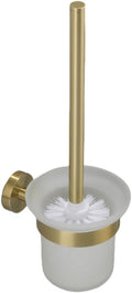 Toilet Brush Holder Wall Mount Wc Cleaning Brush Stainless Steel Bathroom Accessories Black Nickel Rose Gold Toilet Accessories(Brushed Gold)