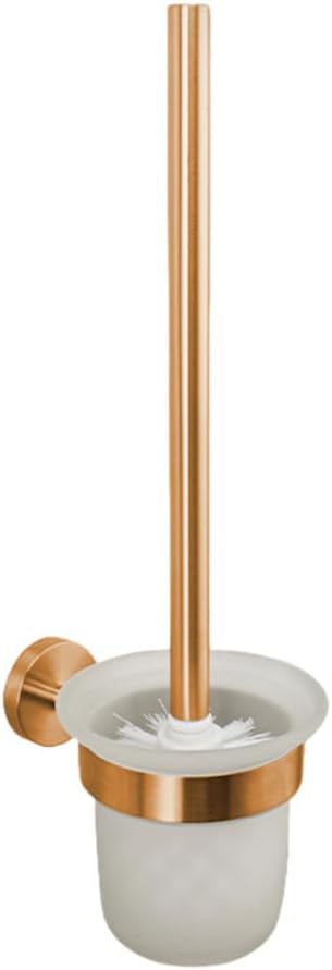 Brushed Rose Gold Bathroom Accessories Toilet Brush Paper Holder Towel Rail Rack Bar Hooks Toothbrush Holder Stainless Steel,Toilet Brush Holder