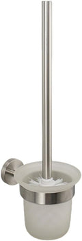Toilet Brush Holder Wall Mount Wc Cleaning Brush Stainless Steel Bathroom Accessories Black Nickel Rose Gold Toilet Accessories(Brushed Nickel)