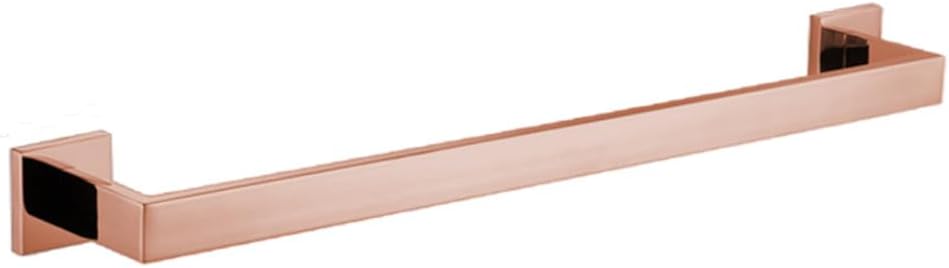 Shiny Polished Rose Gold Bathroom Hardware Accessories Towel Rack Toilet Paper Holder Towel Rail Bar Bathroom Robe Hook,60cm Single bar