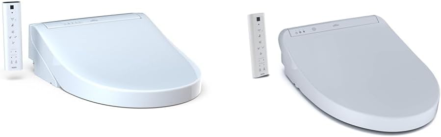 TOTO SW3083 Round C5 & SW3036R K300 Electronic Bidet Toilet Seats, Cotton White