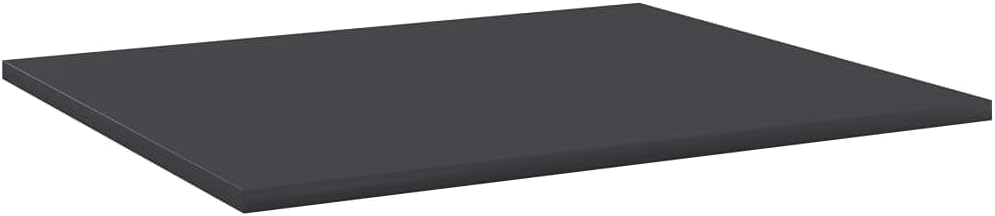 8-Pack Floating Shelves Gray 23.6x23.6x0.6 in Engineered Wood Matte Minimalist Wall Shelves for Living Room Bedroom Kitchen