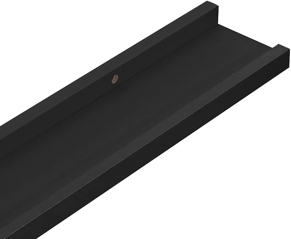 4-Pack 39.4' Black MDF Floating Shelves 11 lb Wall Display for Living Room/Bedroom/Bathroom