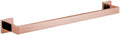 Shiny Polished Rose Gold Bathroom Hardware Accessories Towel Rack Toilet Paper Holder Towel Rail Bar Bathroom Robe Hook,50cm Single bar