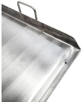 Heavy Duty 32' Stainless Steel Flat Top Griddle Grill Plancha for Double Burner
