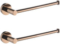 Rose Gold Bathroom Accessories 304 Stainless Steel Towel Rack Toilet Roll Paper Tissue Holder Double Cup Towel Bar Hooks,2 PCS Towel Rings A