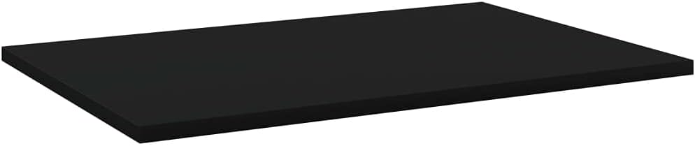 Black Floating Shelves Set of 8 Engineered Wood 23.6x15.7x0.6in Matte Bookshelf Boards DIY Wall Decor Storage for Living Room Bedroom Office