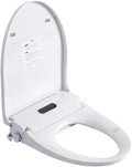 Electric Bidet Toilet Seat - Automatic Nozzle Cleaning, Side Knob, Heated Seat, Water Temp/Pressure Adjustment, Only Seat (S51B)