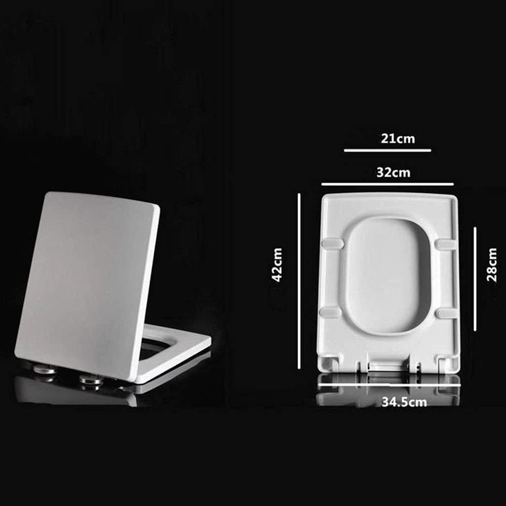 Toilet Lid - Molded Seat with Easy Clean Change Hinges and Fastening System, Round