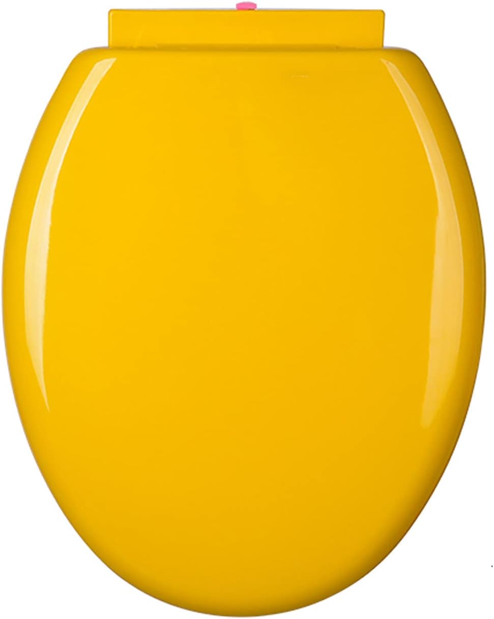 Soft Close Toilet Seats Toilet Seats, Round Non-Slip, with Quietly Close and Quick Release Hinges (Unique Colour)