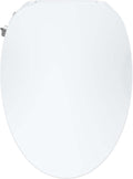 Non-Electric Elongated Bidet Toilet Seat, Features Self-Cleaning Dual Nozzles for Hygienic Washing, White Toilet Attachment with Quiet-Close Lid, Easy Water Spray Bidet Sprayer, Simple Installation