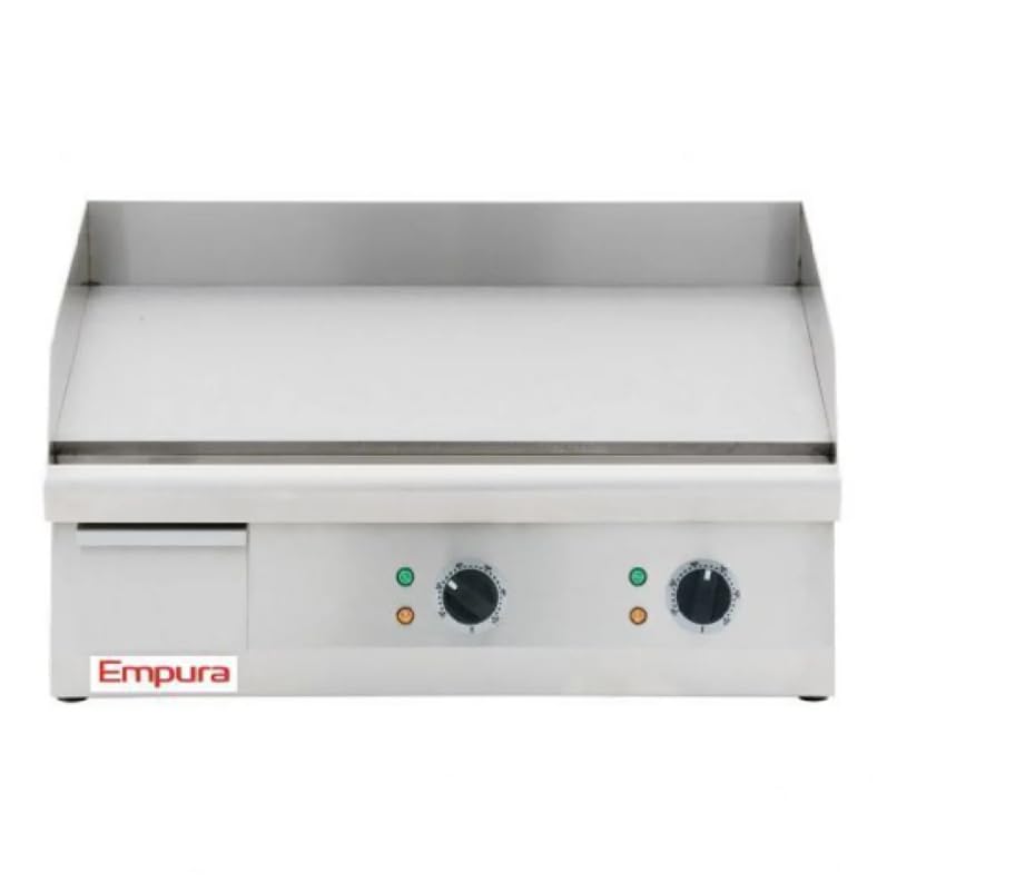 EMPURA 16' Commercial Electic Griddle Countertop | Heavy-Duty Flat Top Grill Hot Plate with Adjustable Control for Food Truck Restaurant | 15.5'W x 24'D x 20'H, Stainless Steel, 208/240v, NSF