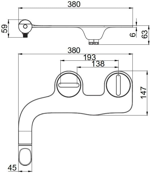 Non-electrical ABS Buttocks Toilet Bidet Multi-angle Postpartum Cleansing Accessories