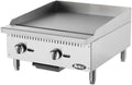 Atosa ATMG-24 Heavy Duty Stainless Steel 24-Inch Manual Griddle (High 60k BTU) - PROPANE