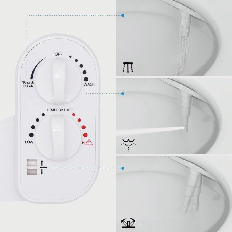 Non-electric Bidet for Household Use Bottom Buttocks Washing Toilet Accessories Hot Cold