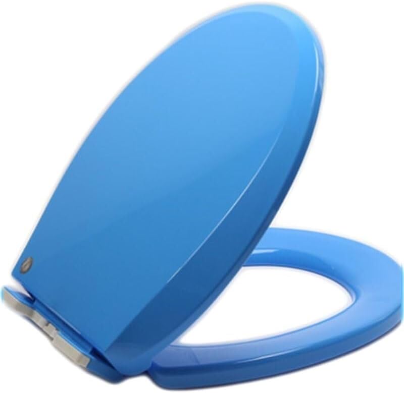 Round Slow Close Toilet Seat, Polypropylene Quiet Toilet Lid, Easy Install & Quick Release For Standard Toilets