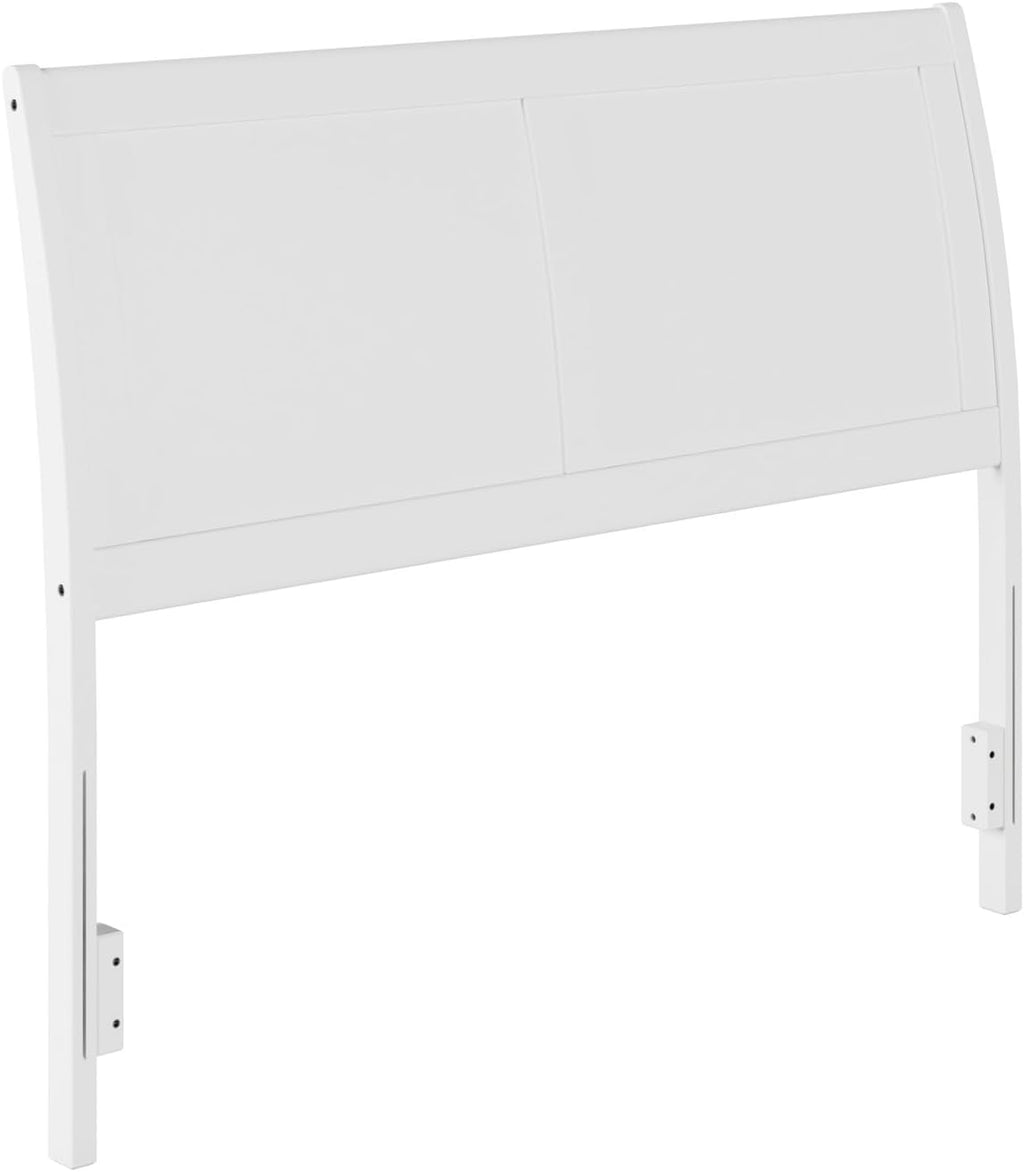 AFI, Portland Full Sleigh Solid Wood Panel Headboard, White