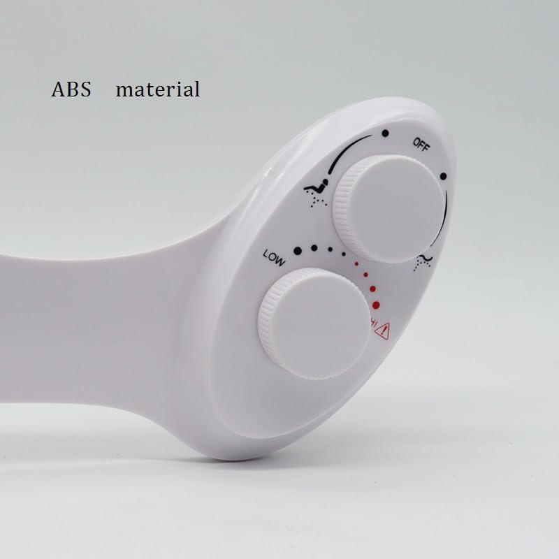 Easy-to-install Bidet with ABS White Adjustable Nozzles Hot Cold Non-electric Bidet