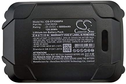 20v Compatible with Battery Craftsman CMCB204, CMCB204-2, CMCB205 16GA Straight Finish Nailer, 18GA Brad Nailer, 20V Adjustable Straight String, CMCBL0100, CMCBL0100B