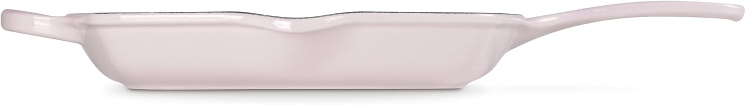 Le Creuset Enameled Cast Iron Signature Square Skillet Grill, 10.25', Shallot