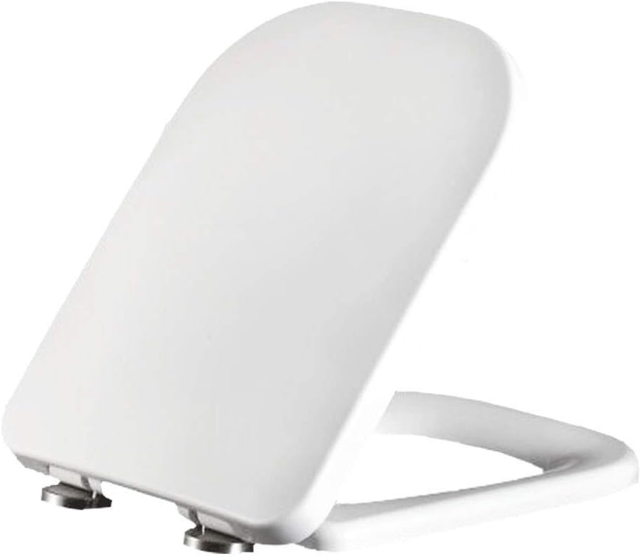 Toilet Seat featuring, Easy Clean Change Hinges and Fastening System, Round, White