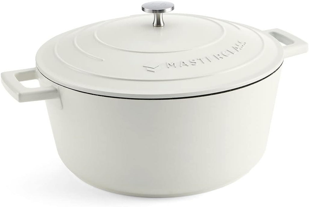 MasterClass Cast Aluminium Cream Casserole Dish, 28cm, 5 Litre, Gift Boxed