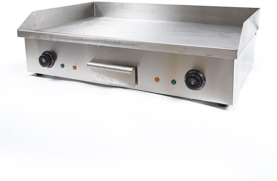 Commercial Electric Griddle 29'' Stainless Steel Countertop Griddle 4400W 110V Flat top Grill Electric Non-Stick Restaurant Teppanyaki Stainless Steel Grill for Home Kitchen, Restaurant
