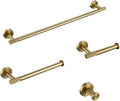 Bathroom Hardware Accessories Set Brushed Gold Knurled Brass Kit Towel Bar Ring Robe Hook Paper Holder Towel Ring Toilet Brush,kit,45
