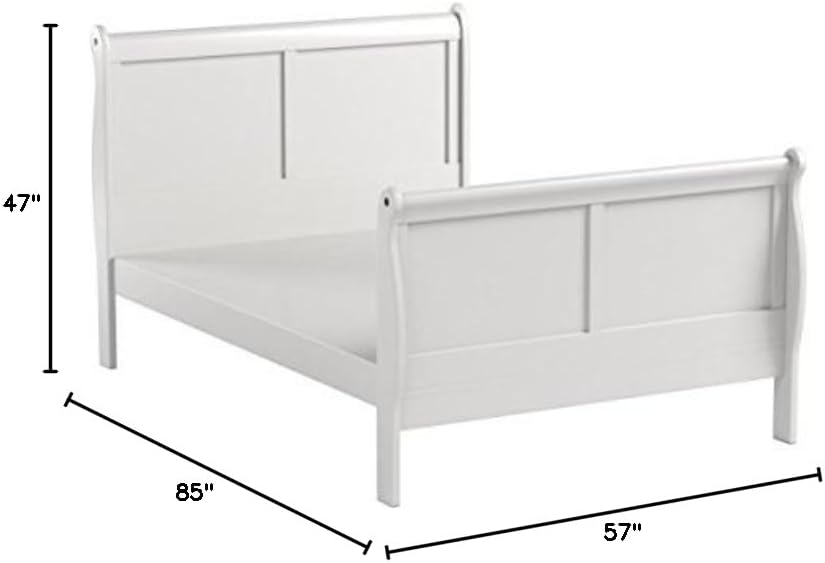 Acme Louis Philippe III Full Bed in White