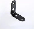 10Pcs 90 Degree Black Angle Bracket Stainless Steel Iron Durable Furniture Hardware Connector for DIY Woodworking(101X101)