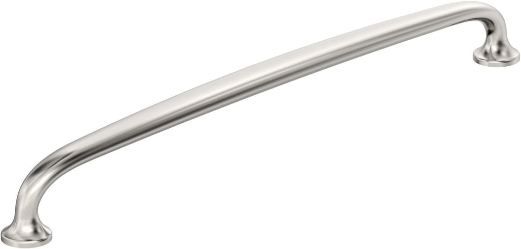 Amerock BP54056PN | Renown 18 inch (457 mm) Center to Center Polished Nickel Appliance Pull | Kitchen Cabinet Hardware | Furniture Hardware | Drawer Handle