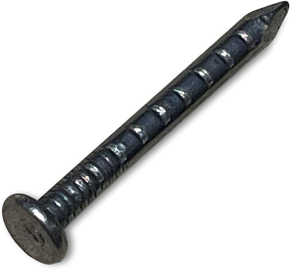Sandbaggy 1-1/2' Joist Hanger Nails (appx. 150 nails/lb) - Barbed Shank, 9 Gauge Steel, 5/16' Diameter Round Head - 4d Nail (500, Pounds)