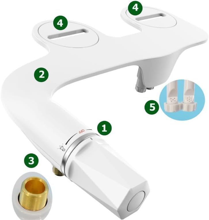 Smart ABS Toilet Bidet Non-electric Flusher Buttock Female Cleaning Accessories