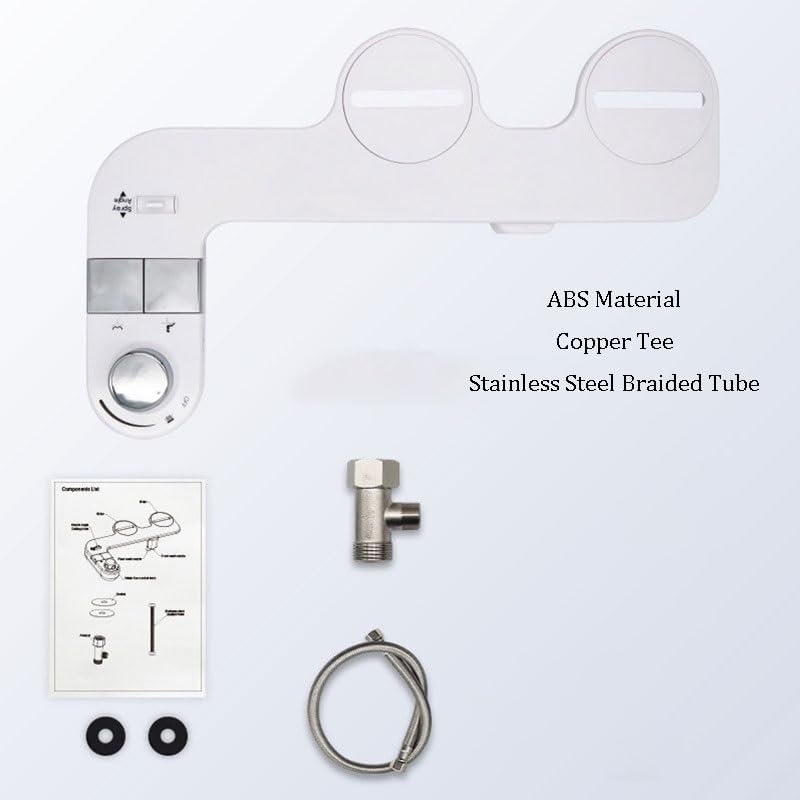 Non-electric Bidet Push-button Cold Water Self-cleaning Nozzle Adjustable Angle for Buttocks Washing