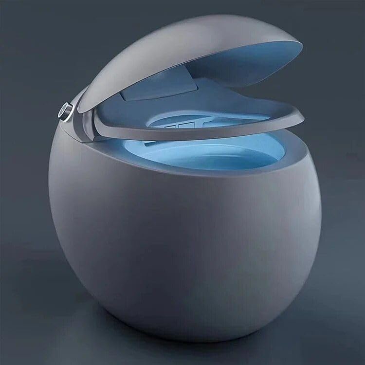 Smart Toilet with Egg Design Semi-Automated with Air Dryer