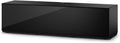 SONOROUS ST-160 Premium TV Stand with Black Wood & Black Wood Cover - Luxury Entertainment Center & Media Console for Living Room - High Gloss Modern TV Cabinet up to 75 Inches - Sleek Storage Design