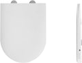 Heated Toilet Seat Warm Smart Bidet Lid With Night Light Adjustable Temperature Silent Close Elongated Cover For Bathroom(U-Shaped)
