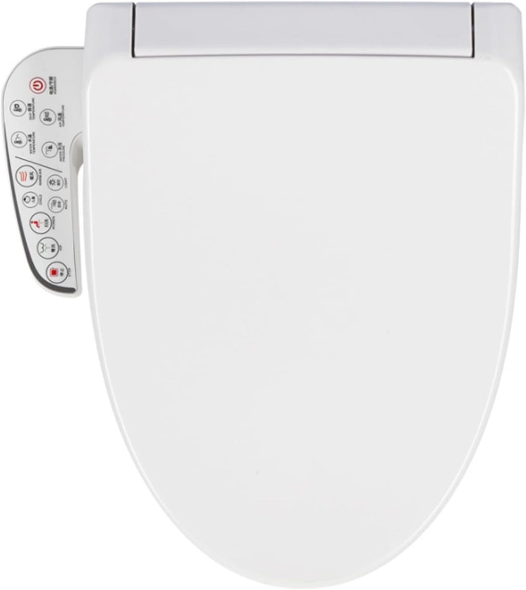 Electronic Bidet Toilet Seat Elongated Smart Heated Toilet Seat, Temperature Controlled Wash, Warm Air Dryer, Smart Touch Panel, Adjustable Warm Water Function, LON004MKJ ( Size : Standard version )