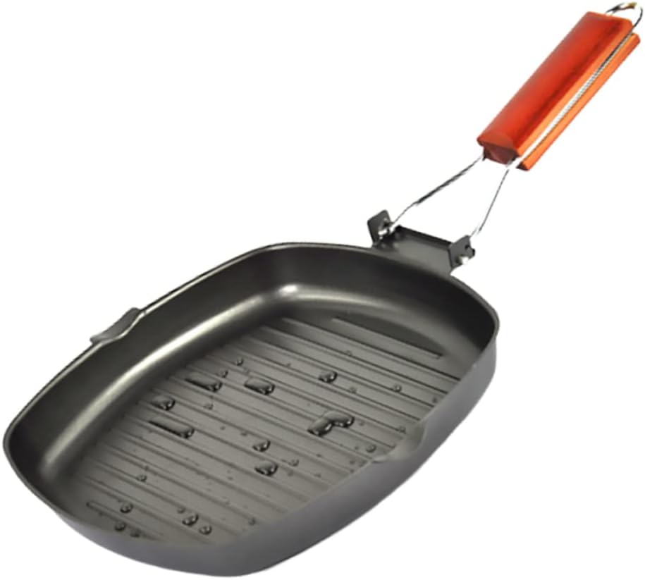 BBQ Grills Pancake Skillet Stove Burner Pans Nonstick Frying Pans BBQ Griddle Grilling Pan Grill Pancake Griddle Square Pot Chic Steak Frying Pan Fashion Frying Pan Bakeware Black Wok
