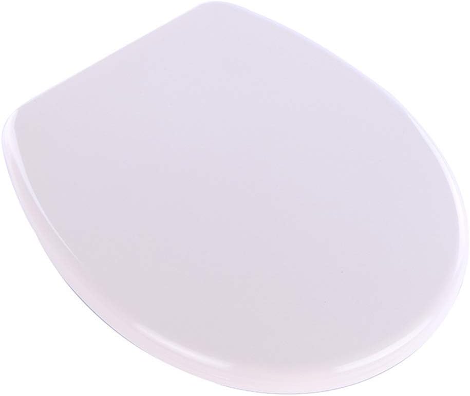 Soft Toilet Seat,Wide Choice of Beautiful Toilet Seats Easy Cleaningtoilet Lid Fit All Standard Round Toilet No Slam (E Top)
