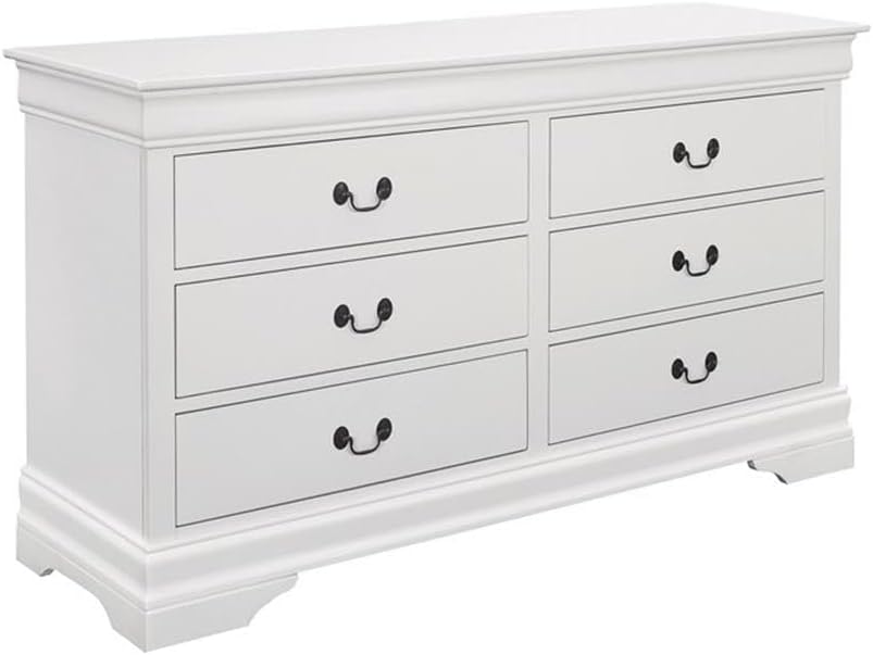 Coaster Louis Philippe Queen Bed 5-Piece Set, White