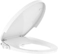 Non-Electric Bidet Seat with Slow-Close & Dual Self-Cleaning Nozzles – Universal Elongated Fit, Easy Installation