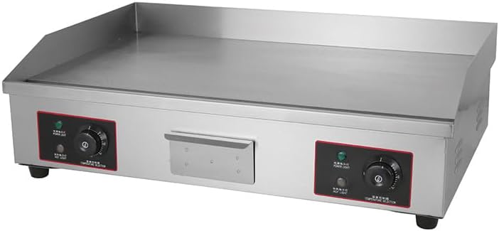 Topteng 30' Commercial Electric Griddle, Commercial Griddle Electric Flat Top Griddle Stainless Steel Countertop Griddle Grill 4400W with Drip Hole, 50-300℃ Griddle for Restaurants Home