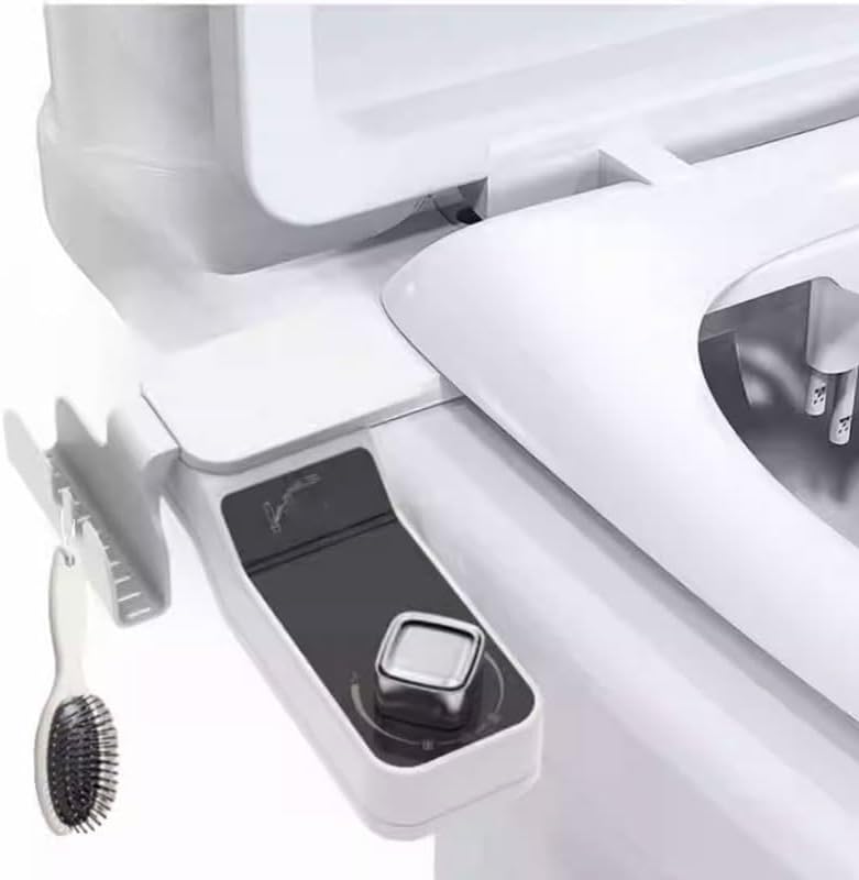 ABS Household Electric-free Toilet Cleaning Device Foldable Non-electric Bidet Non-powered(Style 1)