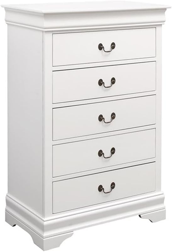 Coaster Louis Philippe Queen Bed 5-Piece Set, White