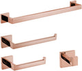 Shiny Polished Rose Gold Bathroom Hardware Accessories Towel Rack Toilet Paper Holder Towel Rail Bar Bathroom Robe Hook,50cm 1 bar Set