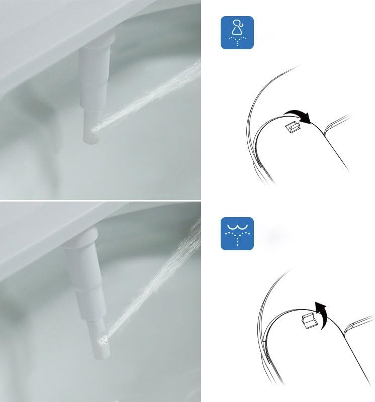 Manual Non-electric Bidet With Knob Hot Cold Water Nozzle Adult Buttocks Washing Bidet