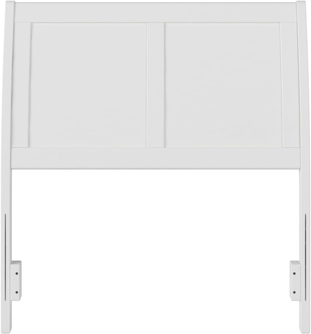 AFI, Portland Twin Sleigh Solid Wood Panel Headboard, White