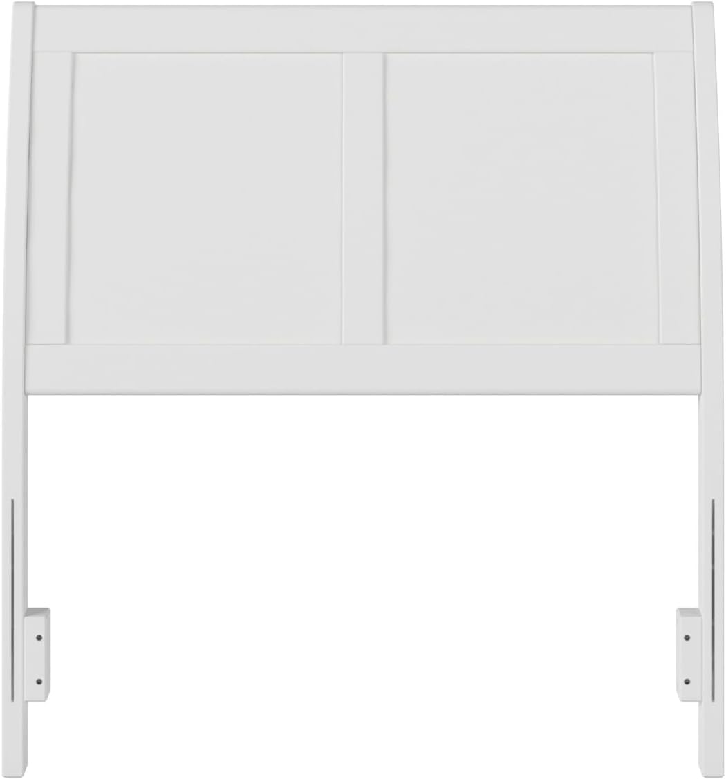 AFI, Portland Twin Sleigh Solid Wood Panel Headboard, White